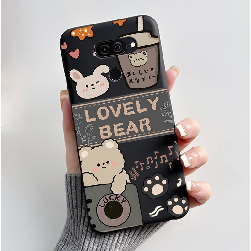 Casing For LG K40S K50S Soft Case LM-X430 LM-X540 Aesthetic Fashion Cute Cat Cartoon Phone Back Cover Shockproof Silicone Bumper