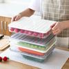 Japanese Large Square Transparent Refrigerator Storage Box Single Layer Plastic With Seal For Freshness