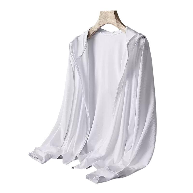 Летняя одежда из ледяного шелка для рыбалки, солнцезащитная одежда для мужчин, дышащая тонкая рубашка с защитой от ультрафиолета, походные куртки, быстросохнущее пальто для пар