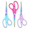 Handmade Multifunctional Scissors with Sharp Titanium Coated Stainless Steel Blades Soft Rubber Handles for Comfortable Use