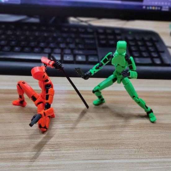 Фигурка с аксессуарами, многосочлененная подвижная 3D-печатная модель робота-собаки, шарнирный манекен