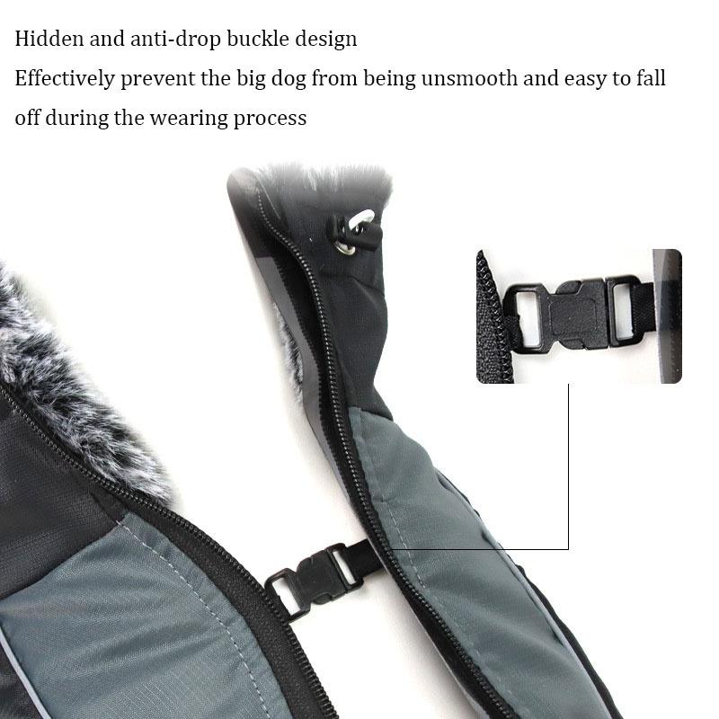 New Winter Dog Warm  Waterproof Clothes Reflective Font Clothes Waterproof Vest Pet Cat Jacket Pet Cotton Clothing For Small Medium Big Dogs XL-6XL