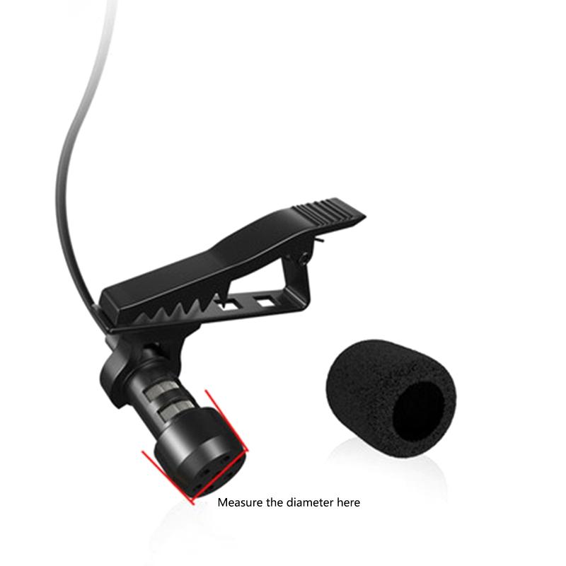 10Pcs Mini Microphone Foam Covers Mic Protector Covers Replacement Headset Windshield Sponge Cover Microphone Cover For Mic