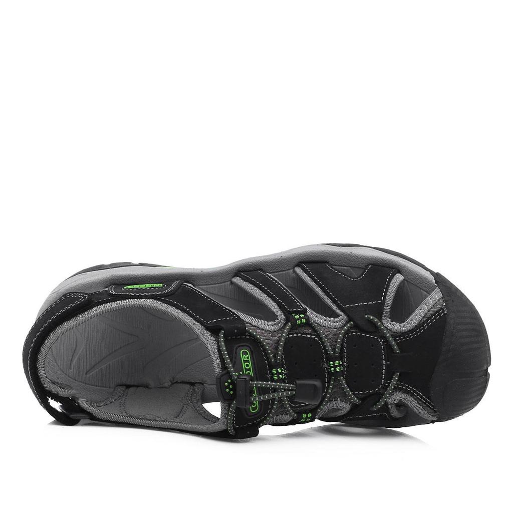 Летние мужские пляжные сандалии, большие размеры 39-48, мужские сандалии из натуральной кожи, уличные сандалии для мужчин, прогулочная обувь