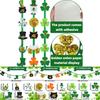 Irish Shamrock Whimsical Banner With Gold Coin Hat For Vibrant Celebration Decor