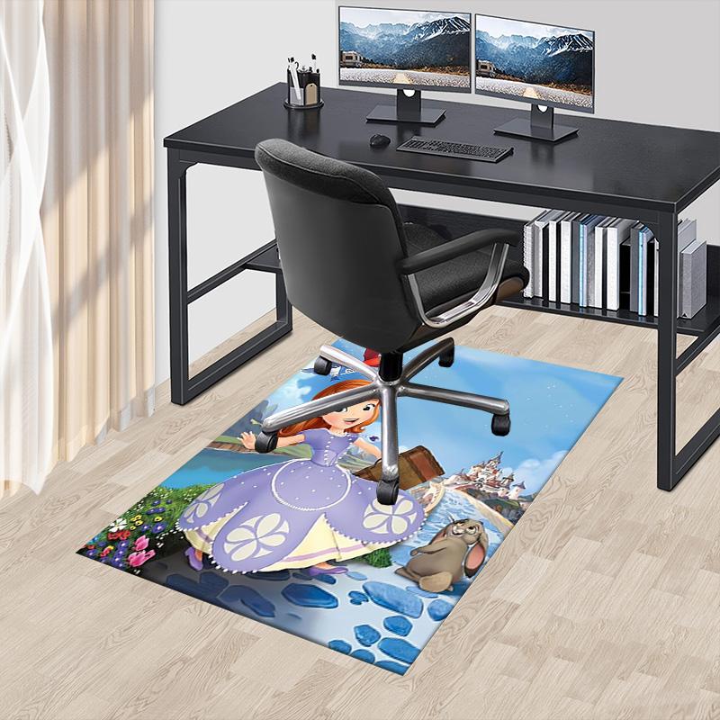 Sofia'S Magical Journey Carpet For Playroom Bedroom Living Room Sofa Home Decorkids Game Area Rug Nonslip Floor Mat