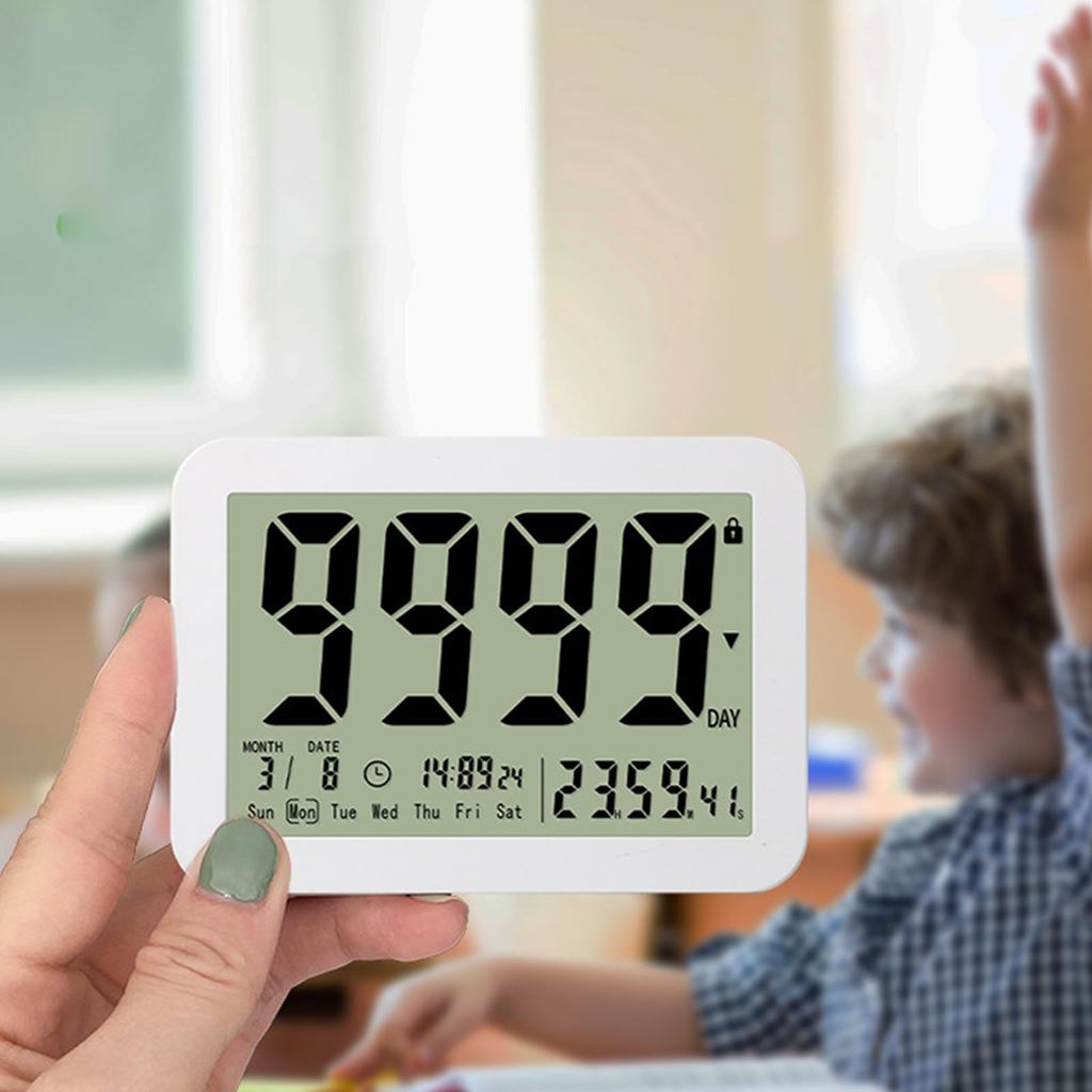 Цифровой таймер обратного отсчета на 9999 дней, многофункциональный электронный таймер для выхода на пенсию, отпуска, экзамена, свадьбы, учебы, кухни
