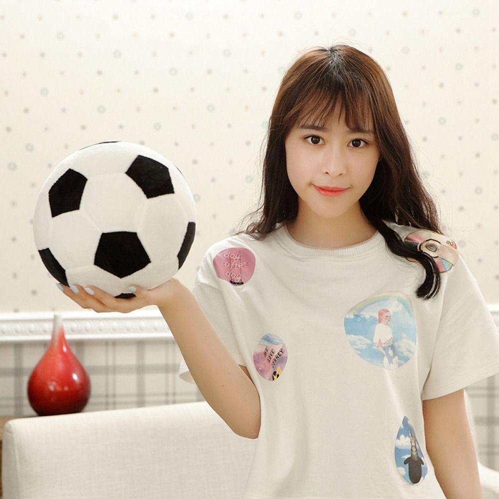 Soft Home Decor Soccer Ball Plush Toy Football Stuffed Toys Sofa Cushion Simulation Ball Plush Toys