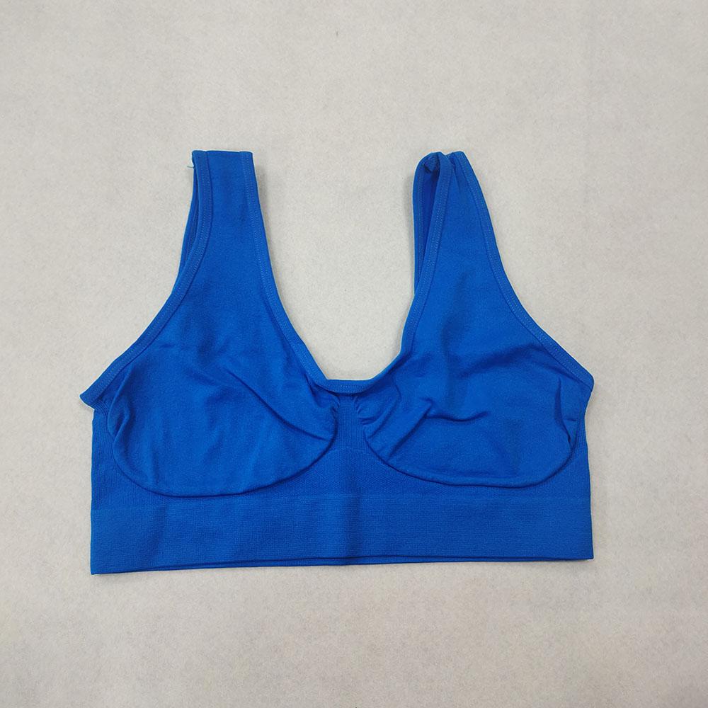 Women Sports Bra Without Pad Sleep Brassiere Underwear Sleep Yoga Sports Bra Vest Plus Size Top No Sponge Insert Pad Bralette