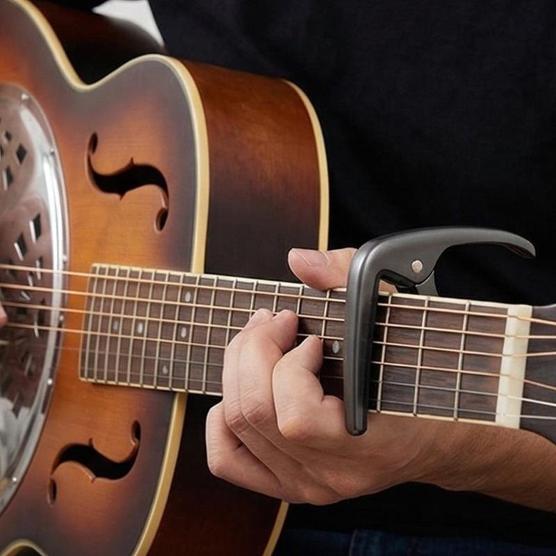 Metal Guitar Capo Easy to Carry Recording Studio Spring Clamp Capo Perfect for Beginners and Professional Player