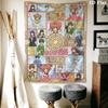 Cardcaptor Sakura poster Wall Hanging Printed Fabric Blanket Decorative Tapestries for Bedroom Living Room Home Decor
