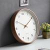 Solid Wood Clock Wall Clock Living Room 2025 New Home Silent Simple Clock Wall Quartz Clock Hanging Watch