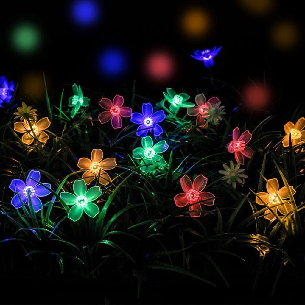 Solar String Lights Christmas Party Garden Outdoor Waterproof Lawn Lighting Decoration Led Flower