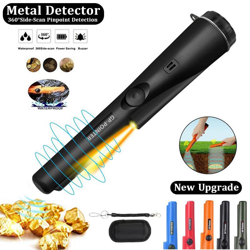 Metal Detector Pinpointer Waterproof Handheld Metal Detector Wand Pin Pointer with Belt Holster for Kids and Adults