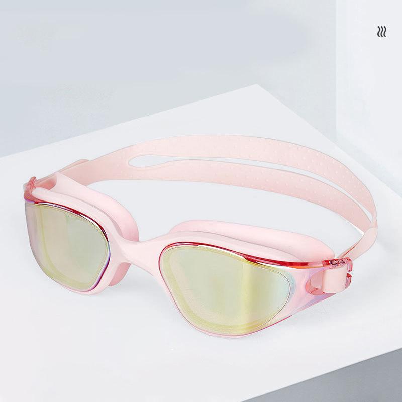 Мужские и женские противотуманные очки для плавания для взрослых, гальванические анти-УФ-очки для плавания, водонепроницаемые очки для серфинга, дайвинга, водных видов спорта MM349