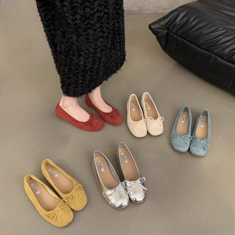 Балетки Обувь на плоской подошве Однотонная обувь Мягкая подошва Женская обувь