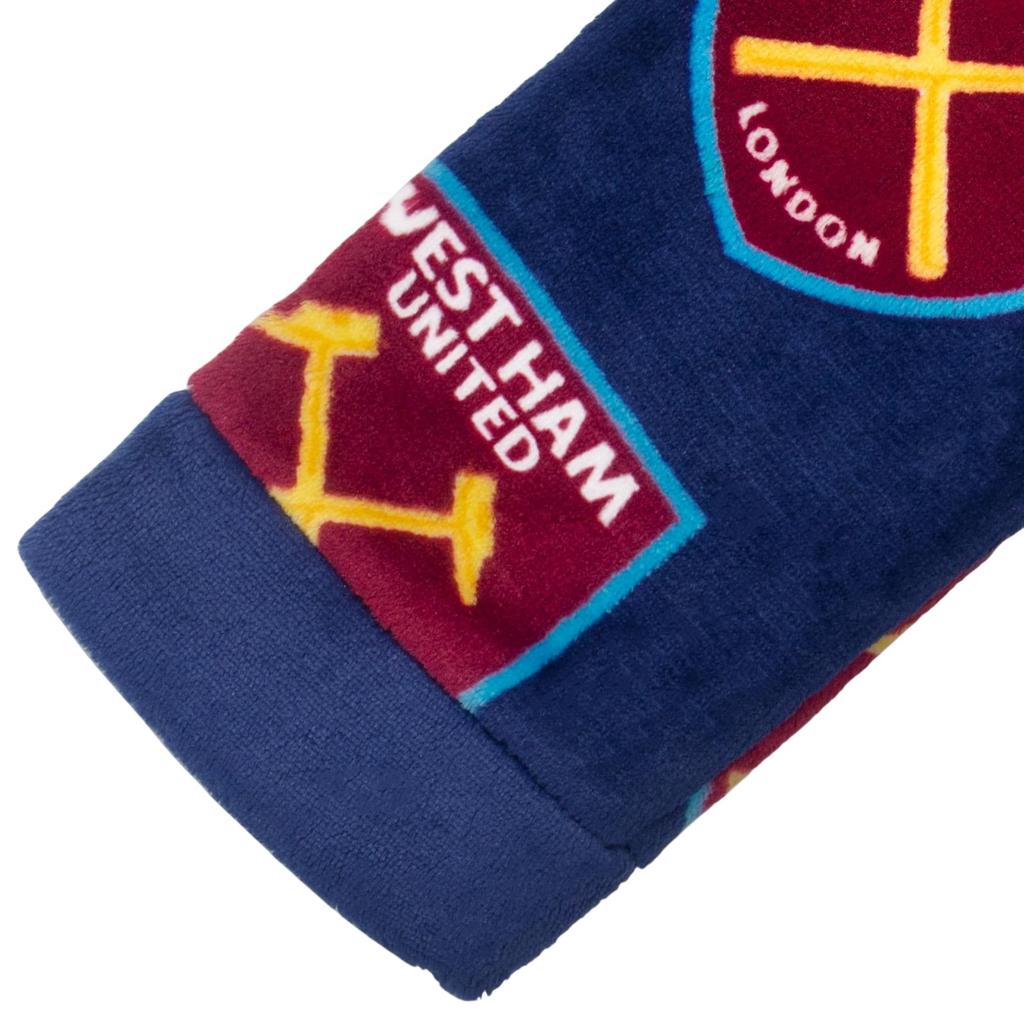 West Ham United FC Baby Crest Fleece Dressing Gown