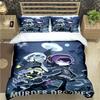 Fashion Cartoon Murder Drone  Print Bedding Set Duvet Cover Comforter Bed  Youth Kids Girl Boys Luxury  Birthday Gift