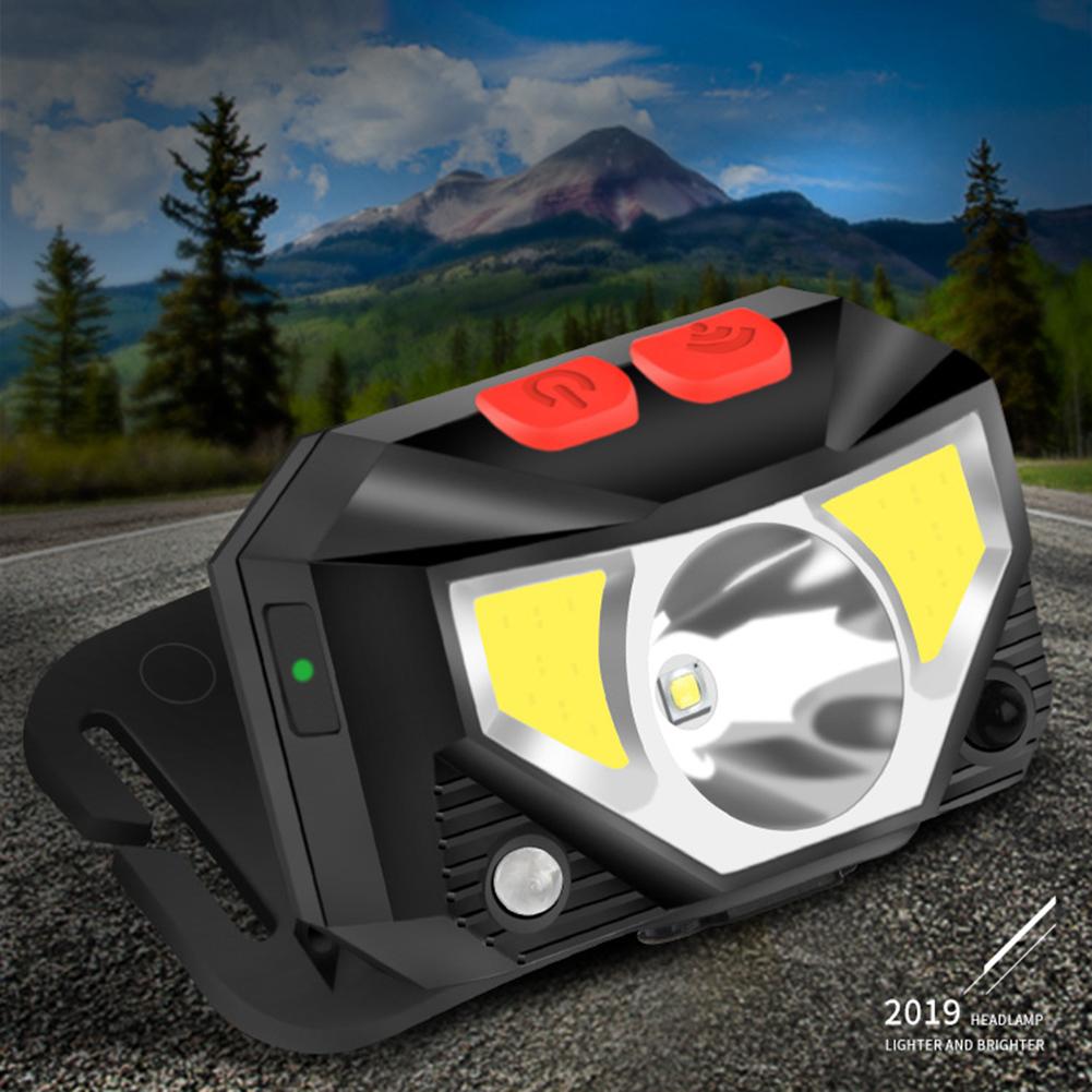 Powerful Headwear Lantern Motion Sensor High Brightness Headlight 500LM Portable LED Headlamp for Outdoor Fishing Camping Hiking