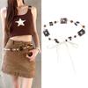 Vintage Ethnic Style Handwoven Waist Rope Women'S Dress Decorative Waist Chain Versatile Bohemian Y2K Belt