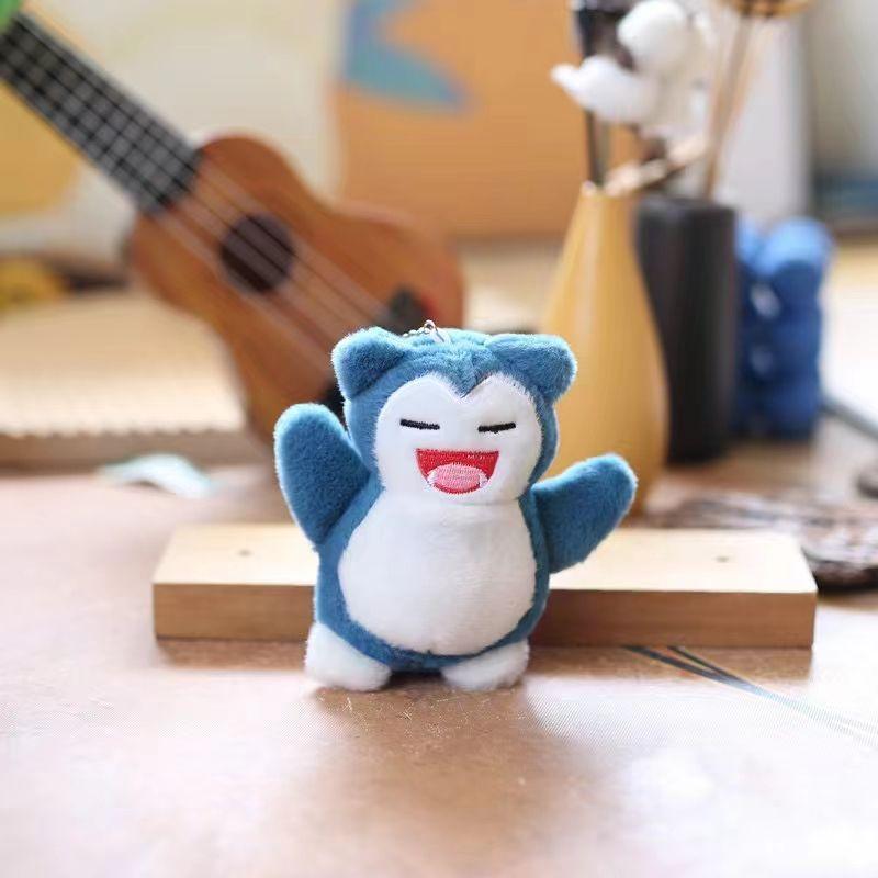 Snorlax Beast Plush Pendant Cartoon Cute Genghis Ghost Plush Keychain Backpack Decorative Pendant