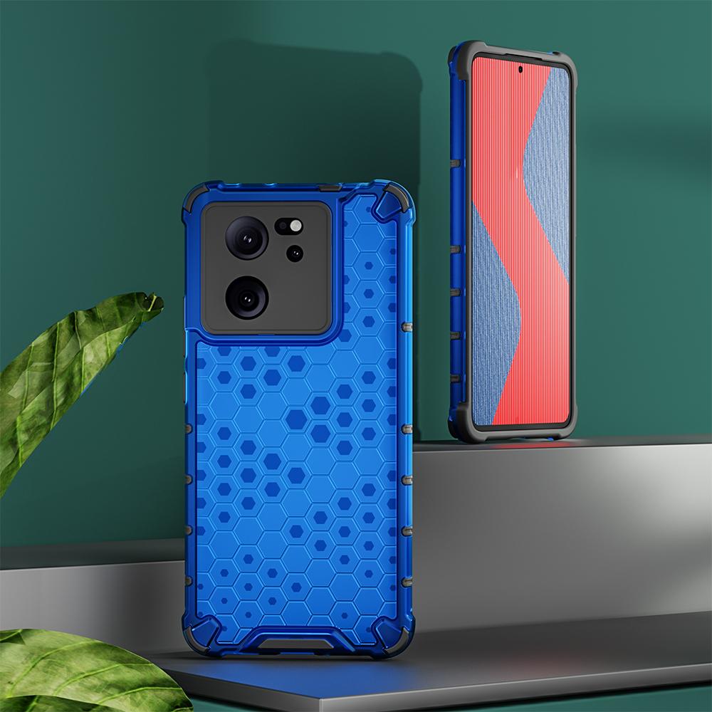 KEYSION Противоударный защитный чехол для Xiaomi 13T Pro 5G, мягкий силикон + ПК, прозрачная сотовая задняя крышка для телефона Redmi K60 Ultra