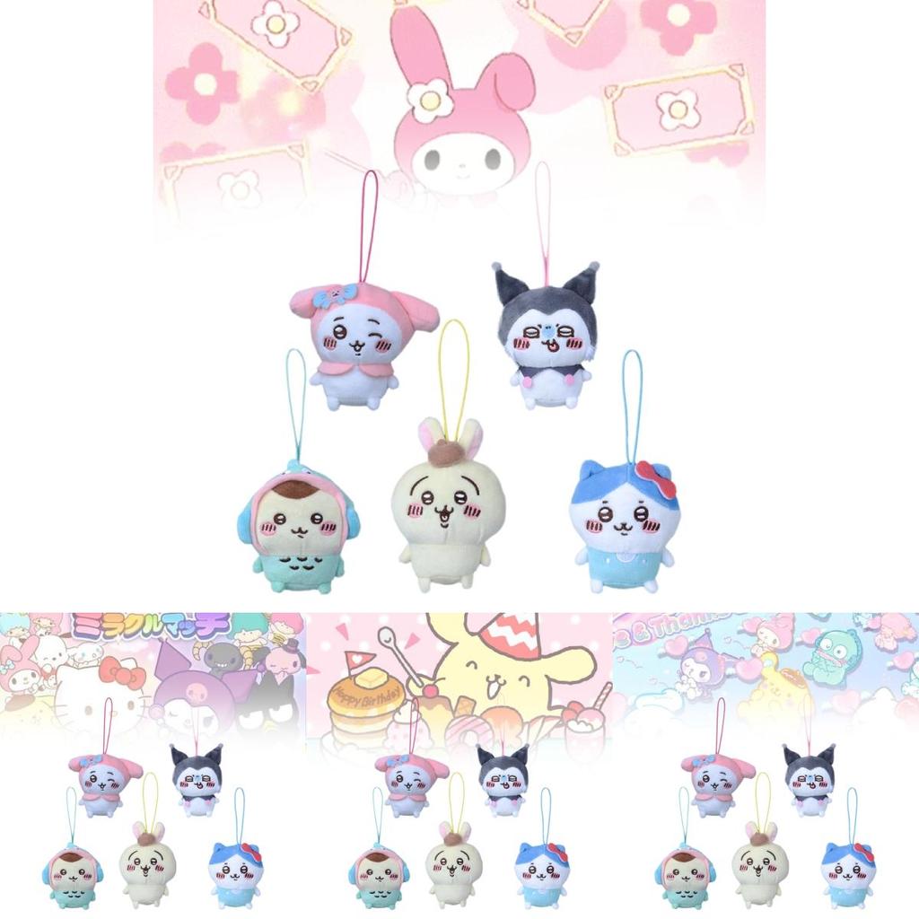 Очаровательный самоироничный плюшевый брелок-медведь с дизайном Sanrio Cool Little Fish