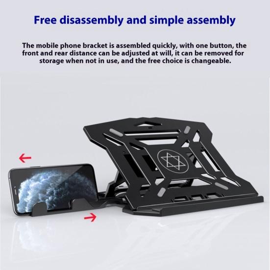 Регулируемая подставка для ноутбука, высокая устойчивость, прочная, несущая способность, компактная, портативная, многоугольная, поворотная, нескользящая подставка для ноутбука