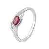 Silver Ring with Natural Ruby 0.488ct (2105817)