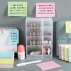 4 Pcs Sticky Notes Striped Self-adhesive Anti-slip 400 Sheets Great Stickiness Different Sizes Smooth Writing Memo Pads College School Office Supplies