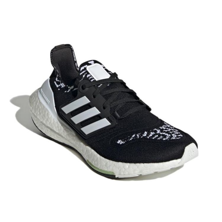 Adidas UltraBoost 22 Black White Почти Lime Женские кроссовки Core-Black Cloud-White GX8019