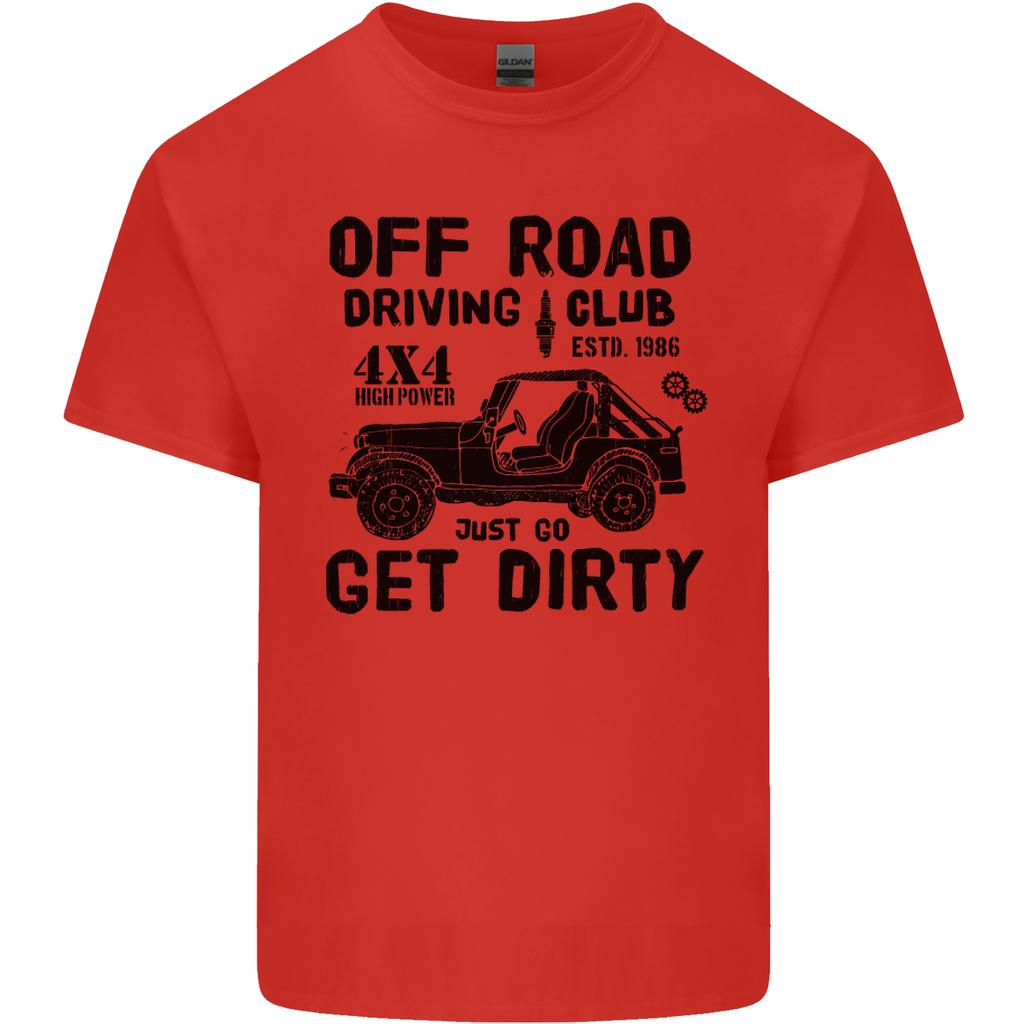Off Road Driving Club Get Dirty 4x4 Funny Unisexs Light Cotton TShirt