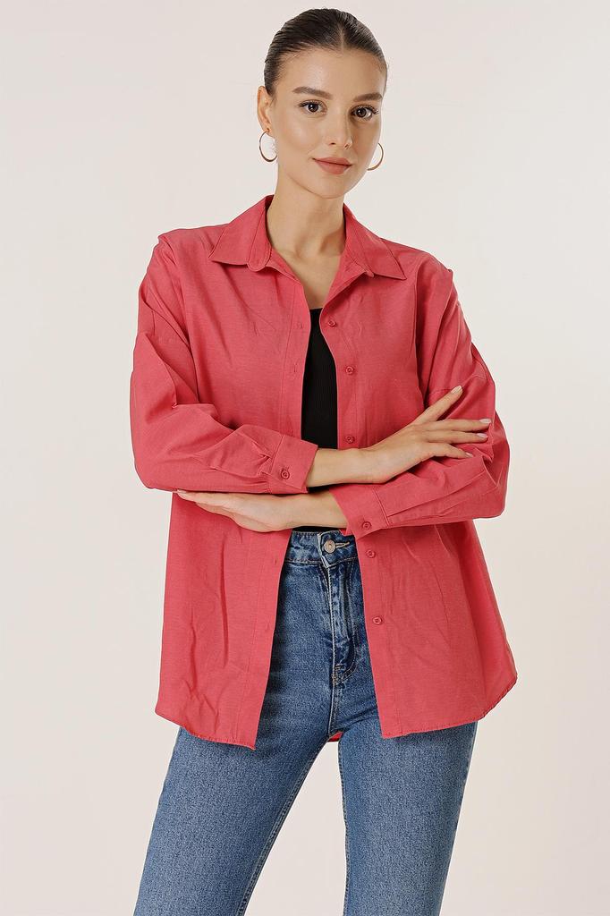 Oversize Long Basic Shirt