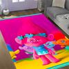 Trolls World Tour Themed Anti-Slip Rugs - Polyester Home Decor, Suitable for Bedrooms, Living Rooms, Doorways, Studios, and Decorations