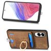 For Samsung Galaxy S25 Edge Magnetic Case PU Leather Back Cover with Detachable Card Holder