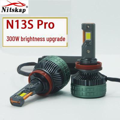 N13S PRO 300 Вт суперяркая светодиодная автомобильная фара с тройными медными трубками высокой мощности (Н7/Н4/Н11/9005/9006).