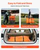 VEVOR Portable Folding Bench, 6 Seat Foldable Soccer Bench with Side Pockets and Carrying Bag