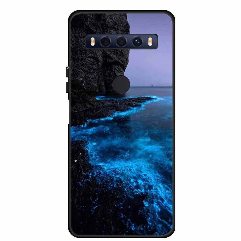 Для чехла TCL 10 SE 10SE Coque Черный ТПУ Силикон Мягкая задняя крышка Чехлы Для телефона TCL 10 SE 6.52" Funda Сумка Защитный чехол