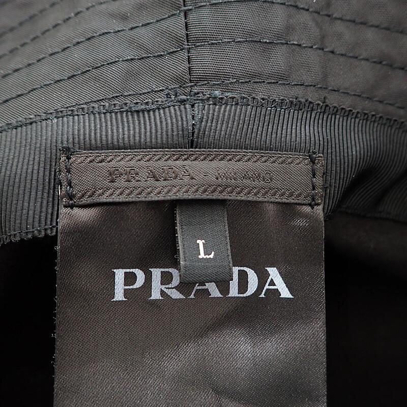 Prada 2HC137_2DRT_F0002 L шляпа черная Нейлон мужская