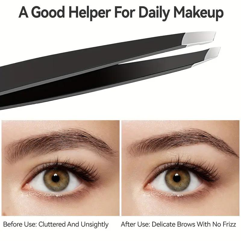 Светодиодное карманное зеркало с 3-кратным увеличением с пинцетом для бровей Мини Ультра, 3 цвета подсветки, сенсорное диммируемое компактное косметическое зеркало