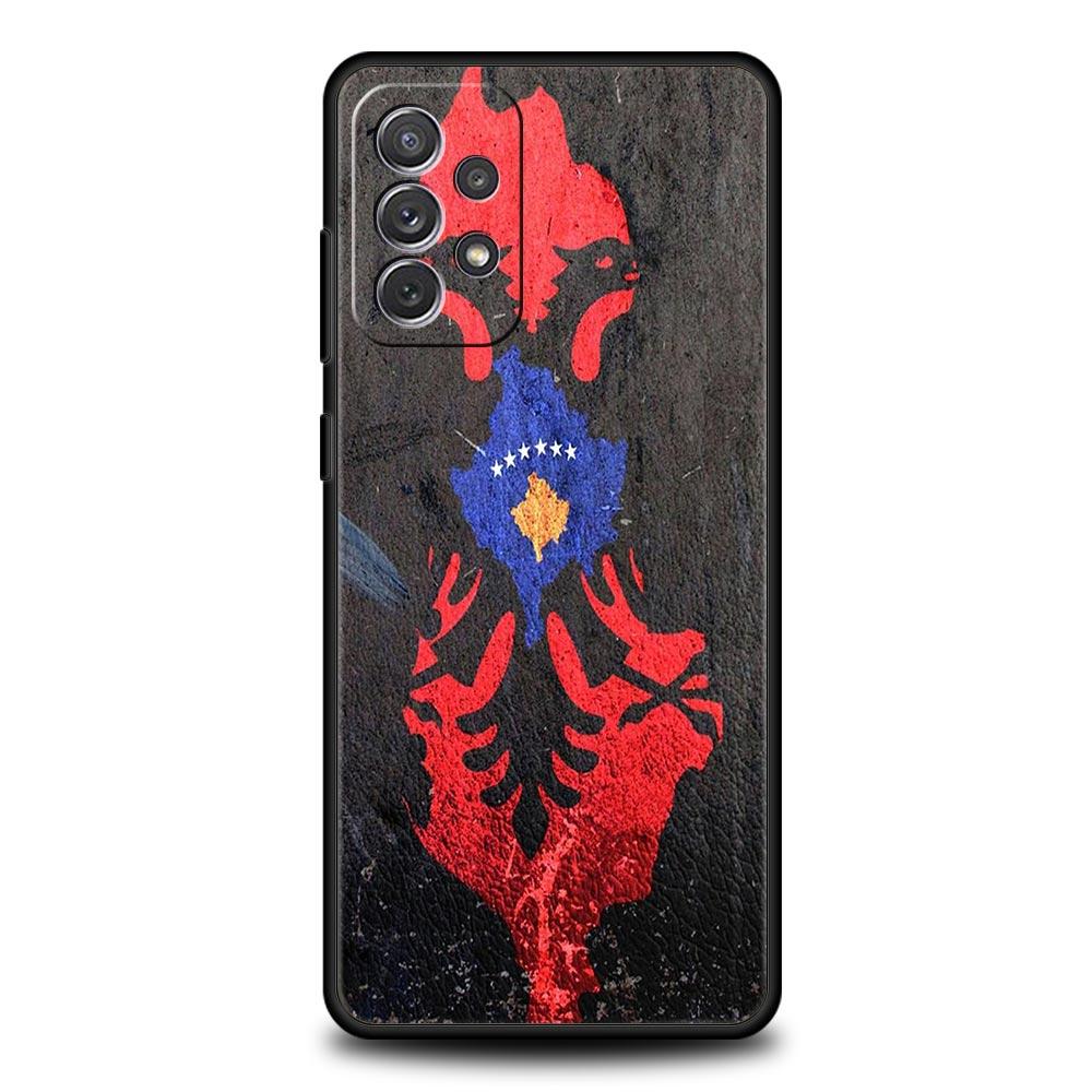 Албания Албанцы Флаг Чехол для телефона Для Samsung Galaxy A13 A51 A71 A41 A31 A21S A11 A03S A12 A32 A52 A22 A23 A33 A53 A73 5G Обложка