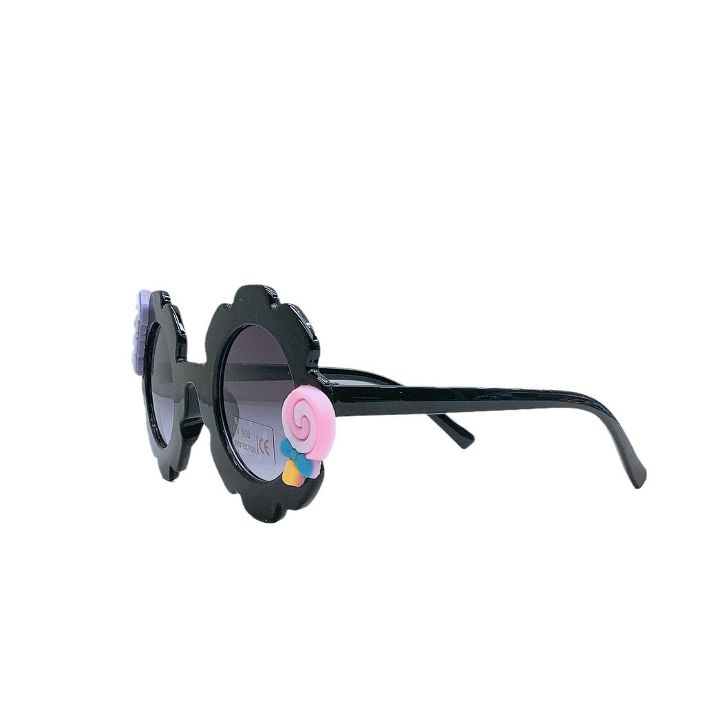 Детские солнцезащитные очки с подсолнухами, милые солнцезащитные очки с цветочным принтом, детские солнцезащитные очки с надписью «сделай сам» для девочек