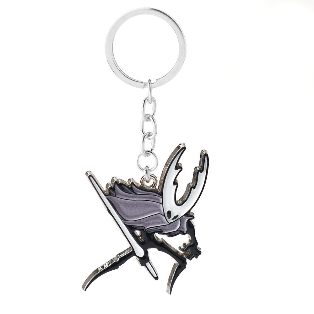 Мерч Hollow Knight: Брелок, Ожерелье с гвоздиком Маленький рыцарь, Подвеска-шарм, Брошь