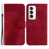 For Oppo Reno12 5G (Global) Case 7-Shaped Pattern Imprint Leather Phone Cover