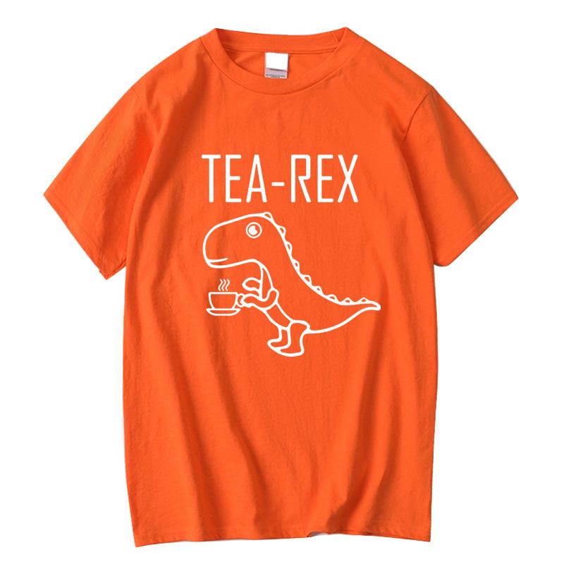 Mens High Quality 100 Cotton Cool Funny Summer Casual Dinosaur Design Printing Oneck For Men Tshirt Male Tee Shirts Men Tops