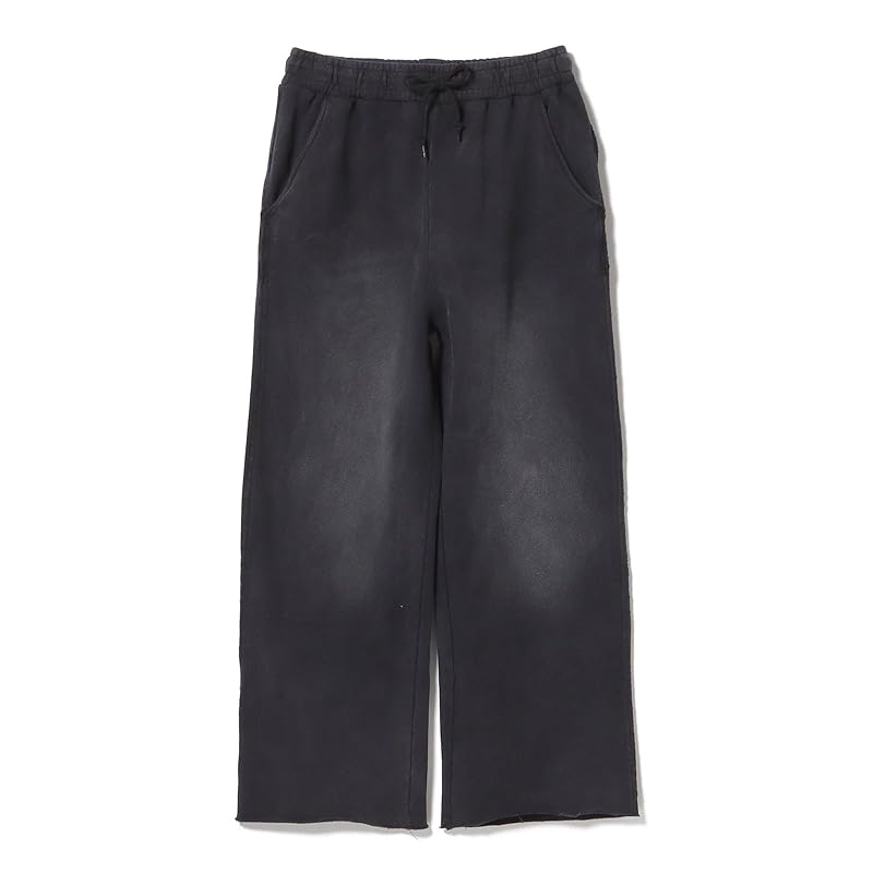[Beams Heart] Pants GMS Wide Straight Cotton Urake Men's BLACK S