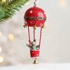 Рождественский кулон, железный воздушный шар, украшение с колокольчиком, фигурка Санта-Клауса, горячая