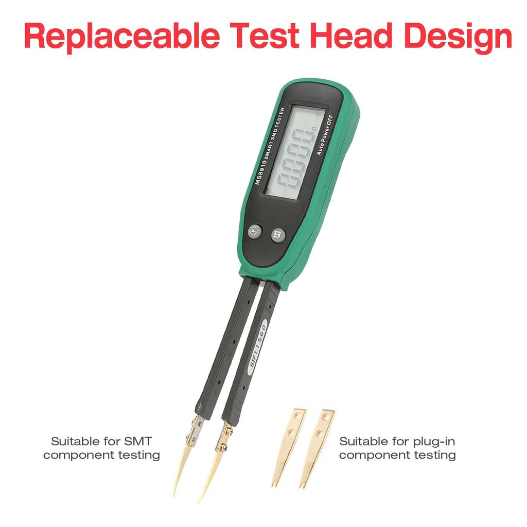 Resistance Resistance Capacitance MASTECH MS8910 Capacitance Meter for SMD Smart Tweezers Resistance Capacitance ESR Meter Tester, Meter, Measurement,