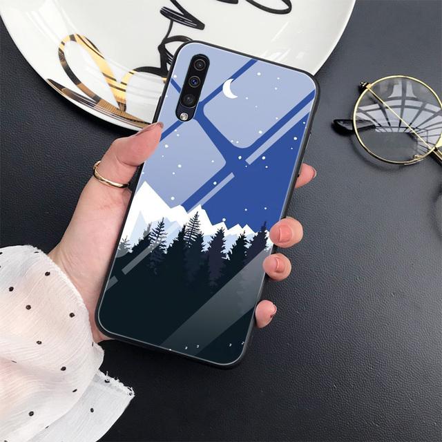 Чехол с изображением аниме для Samsung Galaxy A52 A71 A72 A73 A53, чехол из закаленного стекла для Samsung A13 5g A03 A22 A21s A03 Core A42 A70