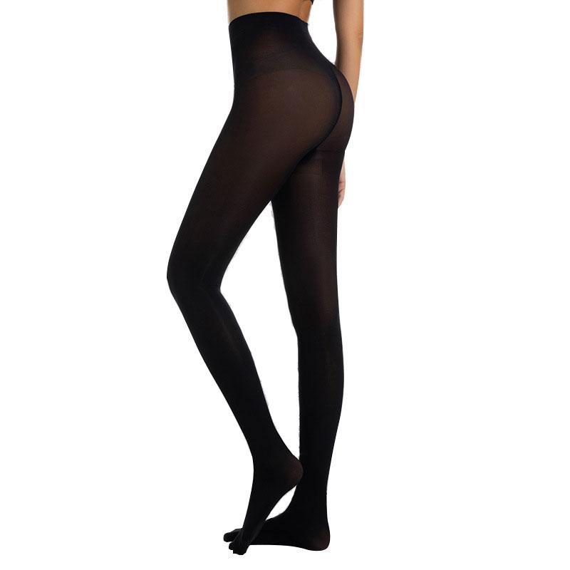 40D Коричневый S M L Xl Колготки для йоги Женские Уплотненные Ультра Блестящие Эластичные Обхват стопы Шелковые Формирующие Чулки Колготки L